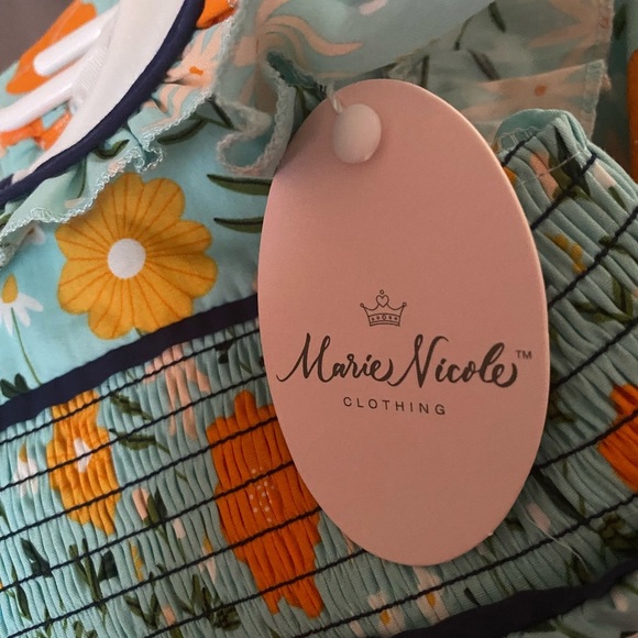 NWT Marie Nicole Smocked Dress - Picture 8 of 9